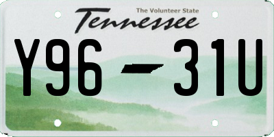 TN license plate Y9631U