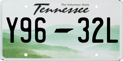 TN license plate Y9632L