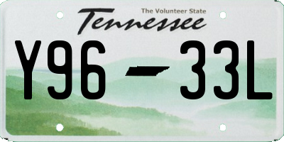 TN license plate Y9633L