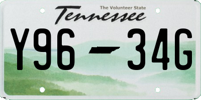 TN license plate Y9634G
