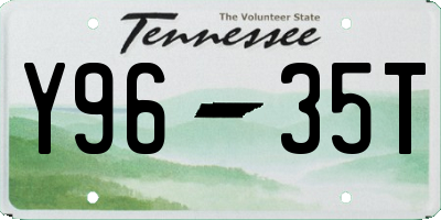 TN license plate Y9635T