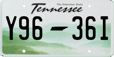 TN license plate Y9636I