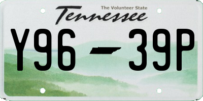 TN license plate Y9639P