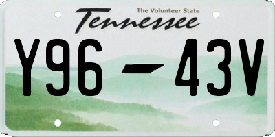 TN license plate Y9643V