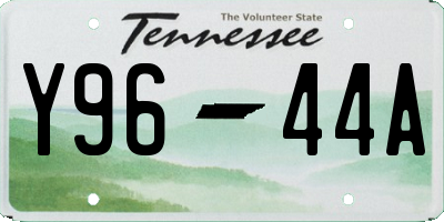TN license plate Y9644A