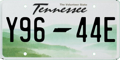 TN license plate Y9644E