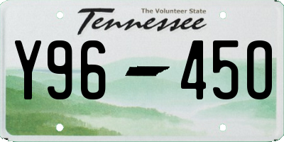 TN license plate Y9645O