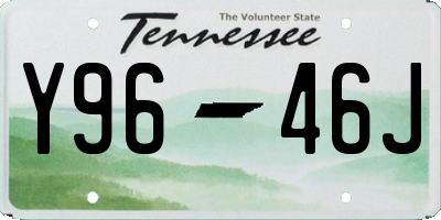 TN license plate Y9646J