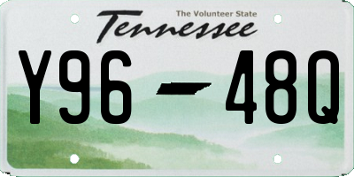 TN license plate Y9648Q