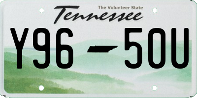 TN license plate Y9650U