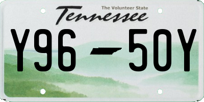 TN license plate Y9650Y