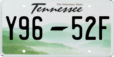 TN license plate Y9652F