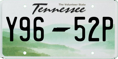 TN license plate Y9652P