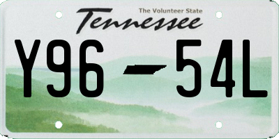 TN license plate Y9654L