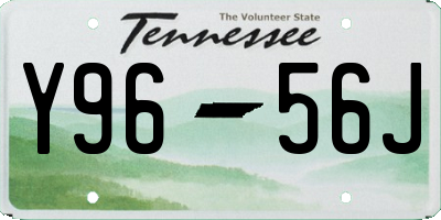 TN license plate Y9656J