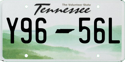 TN license plate Y9656L