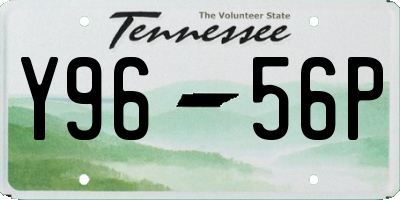 TN license plate Y9656P