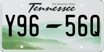 TN license plate Y9656Q