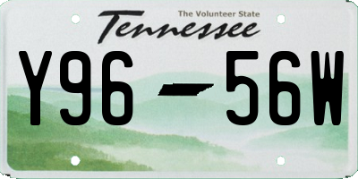 TN license plate Y9656W