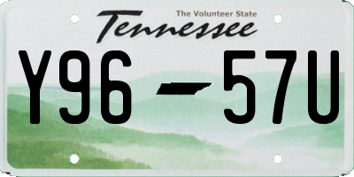 TN license plate Y9657U