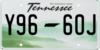 TN license plate Y9660J