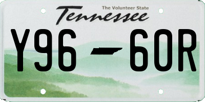 TN license plate Y9660R