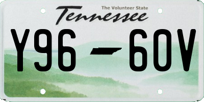 TN license plate Y9660V