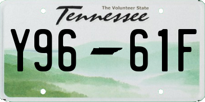 TN license plate Y9661F