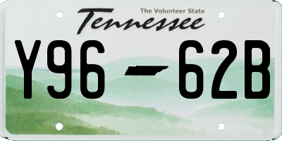 TN license plate Y9662B