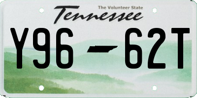 TN license plate Y9662T