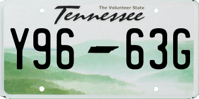 TN license plate Y9663G