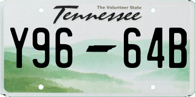 TN license plate Y9664B