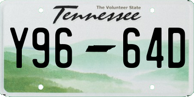 TN license plate Y9664D