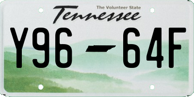 TN license plate Y9664F