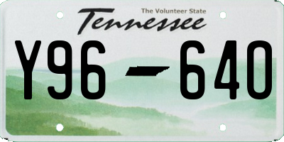 TN license plate Y9664O