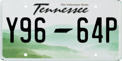 TN license plate Y9664P