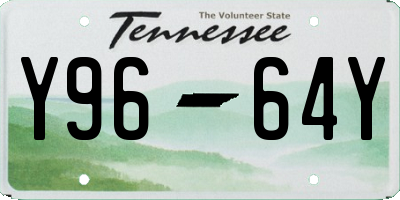 TN license plate Y9664Y