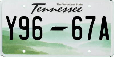 TN license plate Y9667A