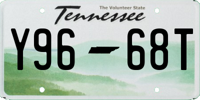 TN license plate Y9668T