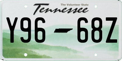 TN license plate Y9668Z