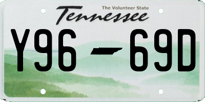 TN license plate Y9669D