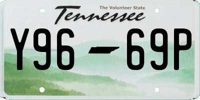 TN license plate Y9669P