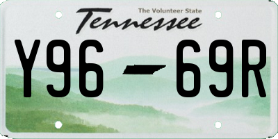 TN license plate Y9669R