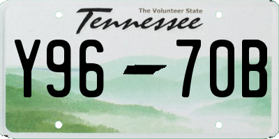 TN license plate Y9670B
