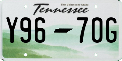TN license plate Y9670G