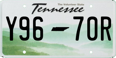 TN license plate Y9670R
