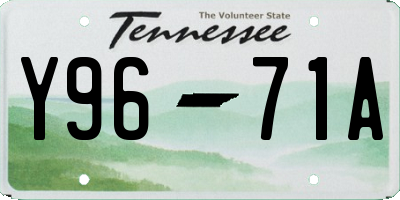 TN license plate Y9671A