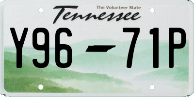 TN license plate Y9671P
