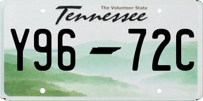 TN license plate Y9672C