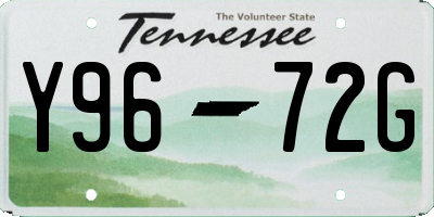 TN license plate Y9672G